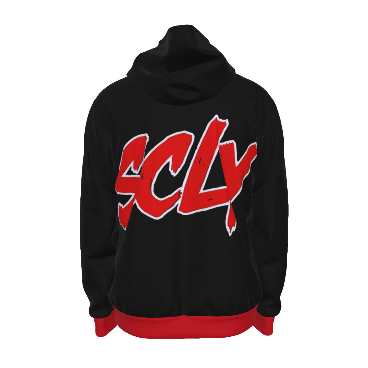 All-Over Print Unisex Zipper Hoodie With Black Lining