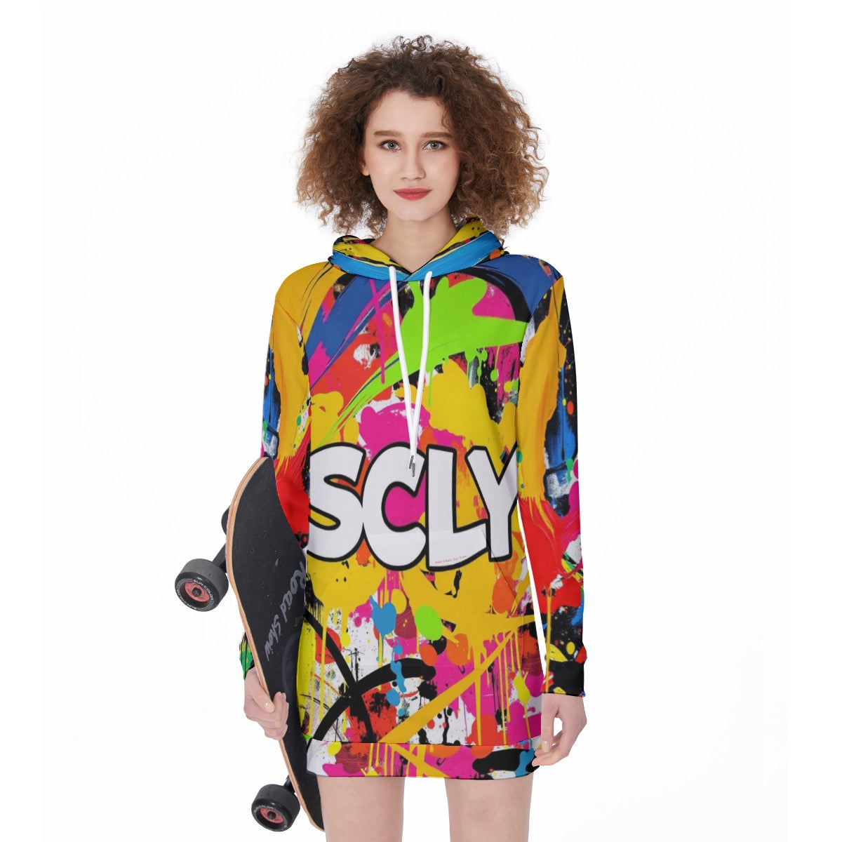 All-Over Print Women's Long Hoodie