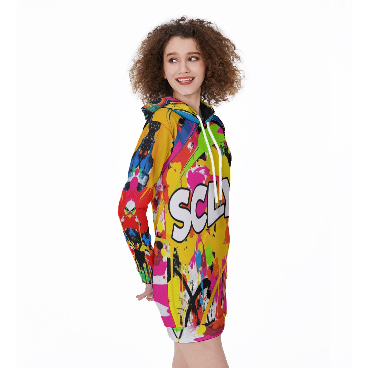 All-Over Print Women's Long Hoodie