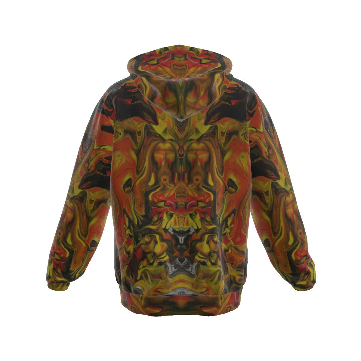 All-Over Print Men's Patch Pocket Zip-up Hoodie